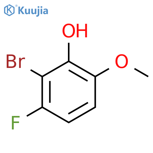 3-Bromo-4-fluoro-2-hydroxyanisole structure