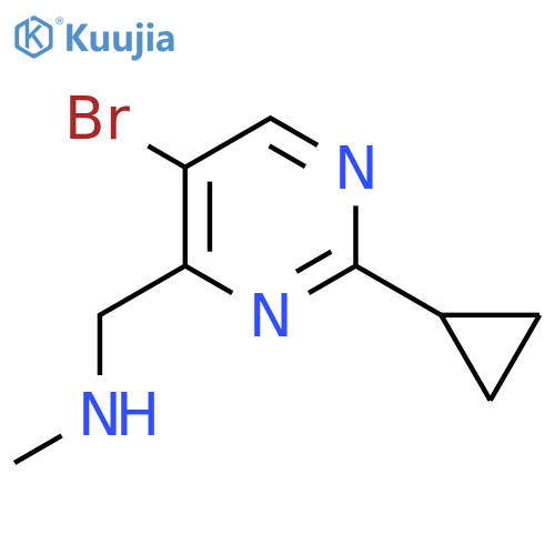 (5-bromo-2-cyclopropylpyrimidin-4-yl)methyl(methyl)amine structure