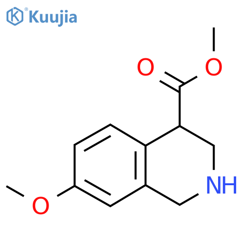 Methyl 7-methoxy-1,2,3,4-tetrahydroisoquinoline-4-carboxylate structure