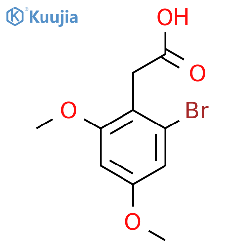 2-(2-bromo-4,6-dimethoxyphenyl)acetic acid structure