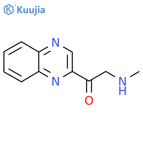 2-(methylamino)-1-(quinoxalin-2-yl)ethan-1-one structure