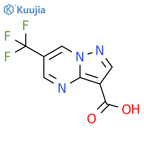 6-(trifluoromethyl)pyrazolo[1,5-a]pyrimidine-3-carboxylic acid structure
