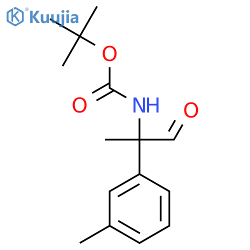 tert-butyl N-2-(3-methylphenyl)-1-oxopropan-2-ylcarbamate structure