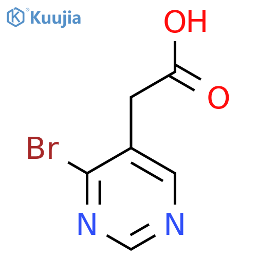 2-(4-Bromopyrimidin-5-yl)acetic acid structure
