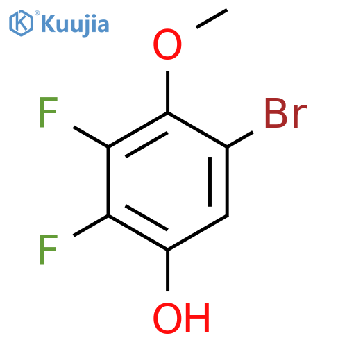 5-Bromo-2,3-difluoro-4-methoxyphenol structure