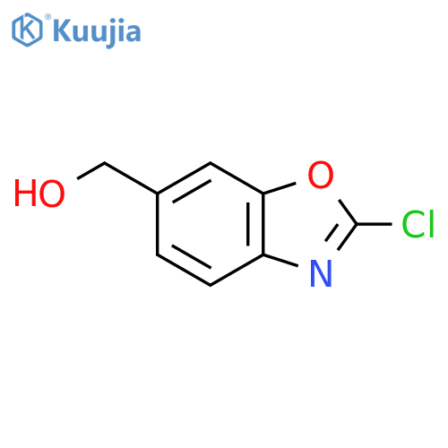 (2-chloro-1,3-benzoxazol-6-yl)methanol structure