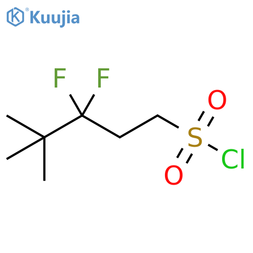 1-Pentanesulfonyl chloride, 3,3-difluoro-4,4-dimethyl- structure