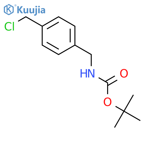 tert-Butyl 4-(chloromethyl)benzylcarbamate structure