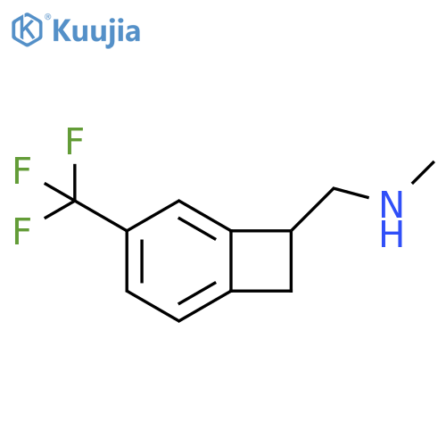 Bicyclo[4.2.0]octa-1,3,5-triene-7-methanamine, N-methyl-4-(trifluoromethyl)- structure