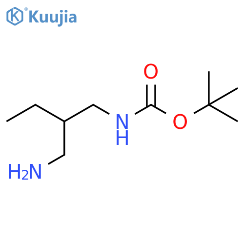 tert-butyl N-2-(aminomethyl)butylcarbamate structure
