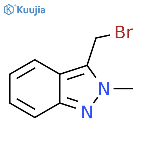 3-(bromomethyl)-2-methyl-2H-indazole structure