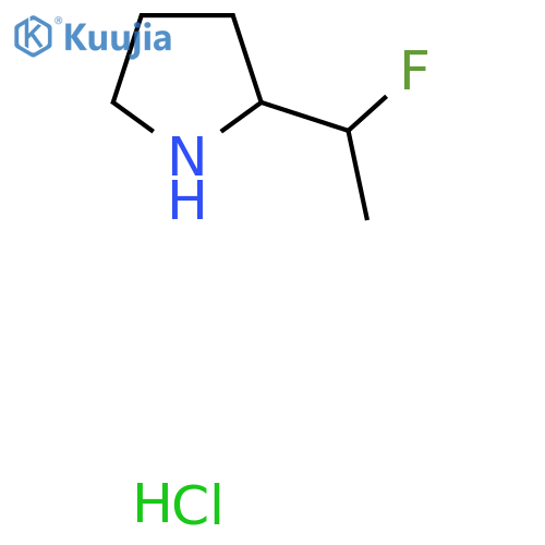 2-(1-Fluoroethyl)pyrrolidine;hydrochloride structure