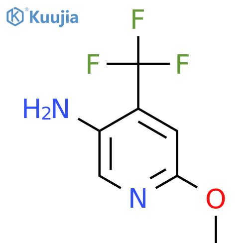 5-Amino-2-methoxy-4-(trifluoromethyl)pyridine structure