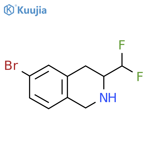 6-Bromo-3-(difluoromethyl)-1,2,3,4-tetrahydroisoquinoline structure