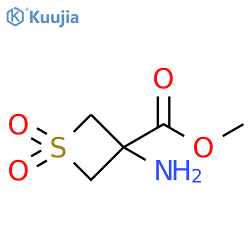 methyl 3-amino-1,1-dioxo-thietane-3-carboxylate structure