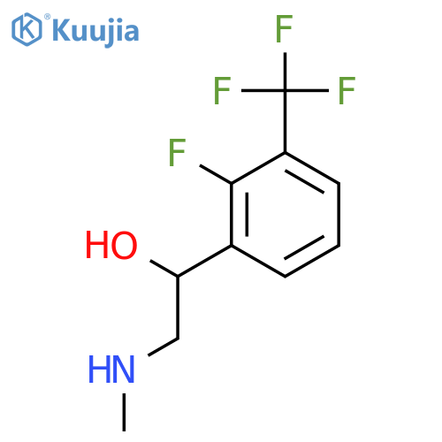 1-2-fluoro-3-(trifluoromethyl)phenyl-2-(methylamino)ethan-1-ol structure