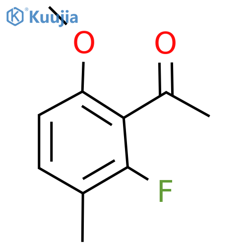 1-(2-Fluoro-6-methoxy-3-methylphenyl)ethanone structure