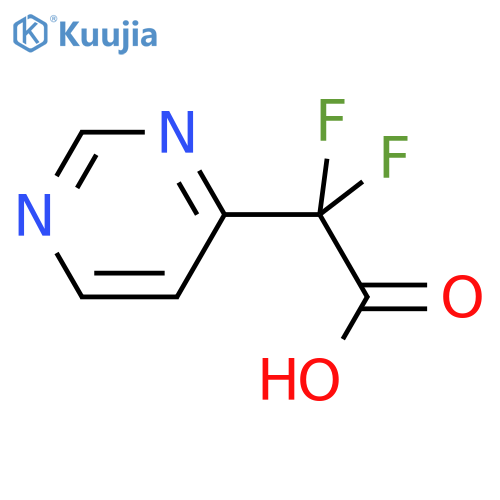 4-Pyrimidineacetic acid, α,α-difluoro- structure