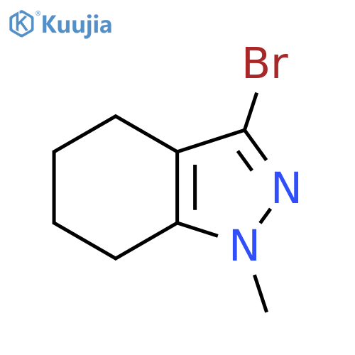 3-bromo-1-methyl-4,5,6,7-tetrahydro-1H-indazole structure