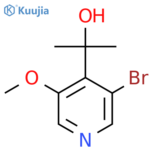 2-(3-bromo-5-methoxypyridin-4-yl)propan-2-ol structure