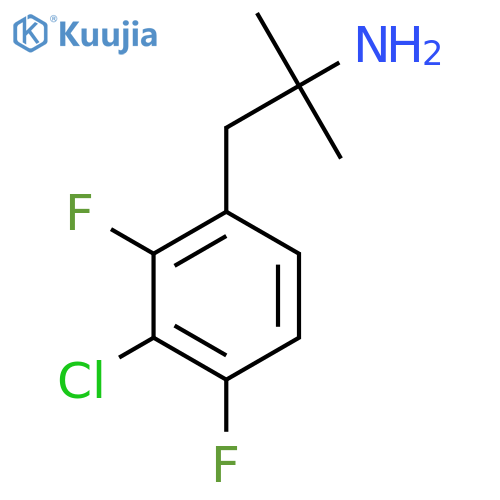1-(3-chloro-2,4-difluorophenyl)-2-methylpropan-2-amine structure