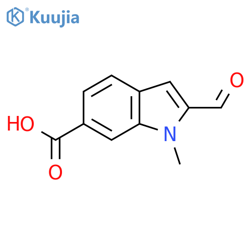 2-formyl-1-methyl-1H-indole-6-carboxylic acid structure