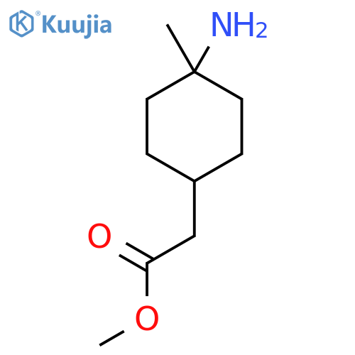 Methyl 2-(4-amino-4-methylcyclohexyl)acetate structure