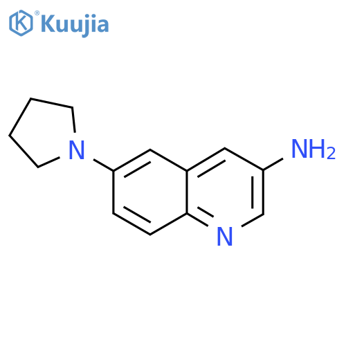 6-Pyrrolidin-1-ylquinolin-3-amine structure