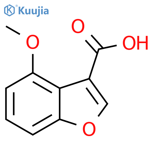 4-methoxy-1-benzofuran-3-carboxylic acid structure
