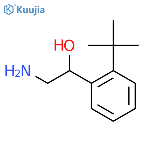 2-amino-1-(2-tert-butylphenyl)ethan-1-ol structure
