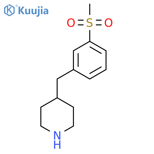 4-(3-methanesulfonylphenyl)methylpiperidine structure