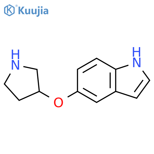 5-(pyrrolidin-3-yloxy)-1H-indole structure