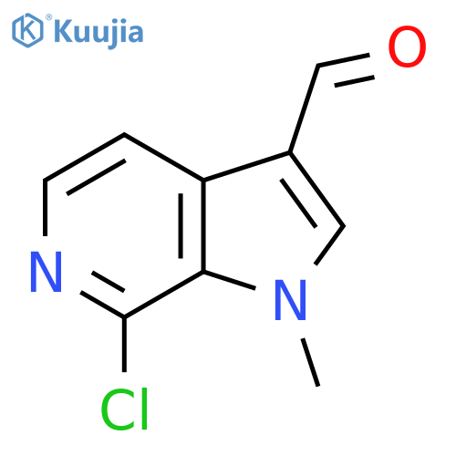 7-chloro-1-methyl-1H-pyrrolo2,3-cpyridine-3-carbaldehyde structure