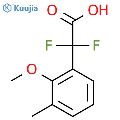 2,2-difluoro-2-(2-methoxy-3-methylphenyl)acetic acid structure