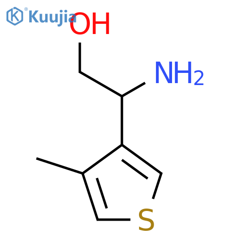 2-amino-2-(4-methylthiophen-3-yl)ethan-1-ol structure