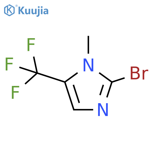 2-bromo-1-methyl-5-(trifluoromethyl)-1H-imidazole structure