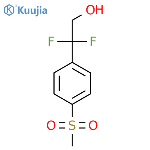 2,2-difluoro-2-(4-methanesulfonylphenyl)ethan-1-ol structure