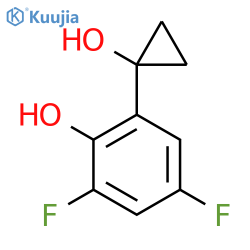 2,4-Difluoro-6-(1-hydroxycyclopropyl)phenol structure
