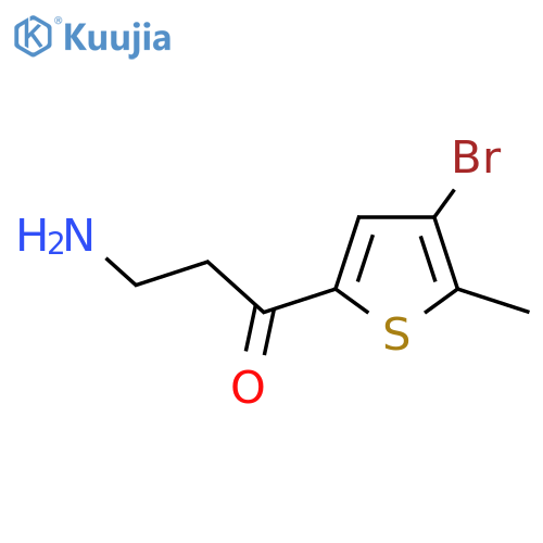 3-Amino-1-(4-bromo-5-methylthiophen-2-yl)propan-1-one structure
