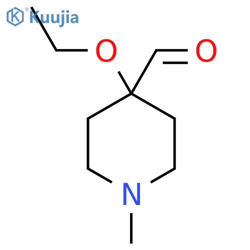 4-Ethoxy-1-methylpiperidine-4-carbaldehyde structure