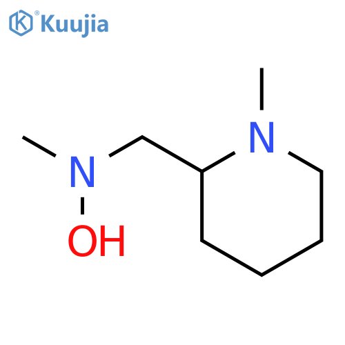 N-methyl-N-(1-methylpiperidin-2-yl)methylhydroxylamine structure