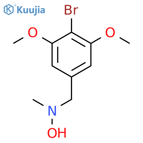 N-(4-bromo-3,5-dimethoxyphenyl)methyl-N-methylhydroxylamine structure