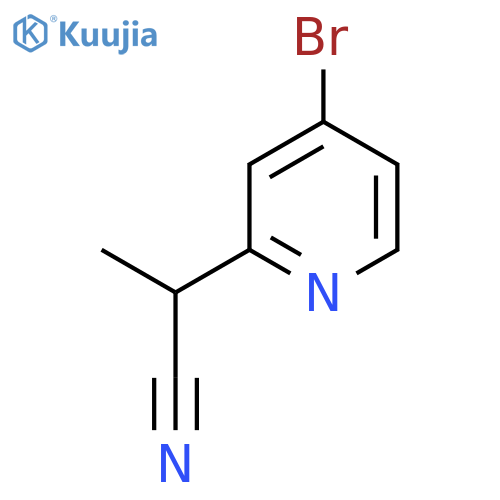 2-(4-Bromopyridin-2-yl)propanenitrile structure