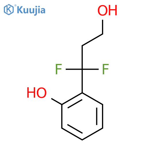 2-(1,1-difluoro-3-hydroxypropyl)phenol structure