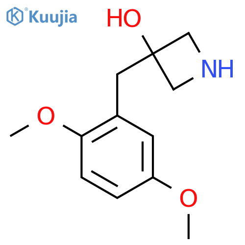 3-(2,5-dimethoxyphenyl)methylazetidin-3-ol structure