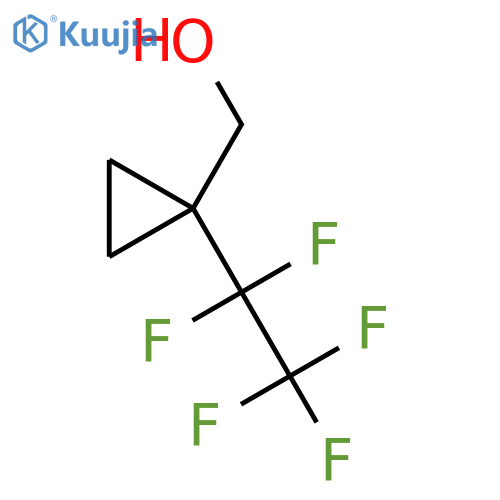 1-(pentafluoroethyl)cyclopropylmethanol structure