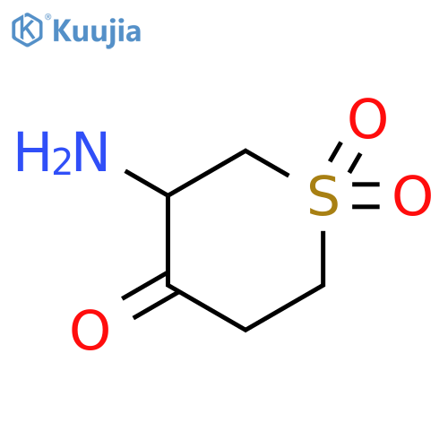 3-amino-1lambda6-thiane-1,1,4-trione structure