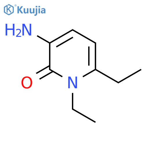 3-Amino-1,6-diethyl-1,2-dihydropyridin-2-one structure