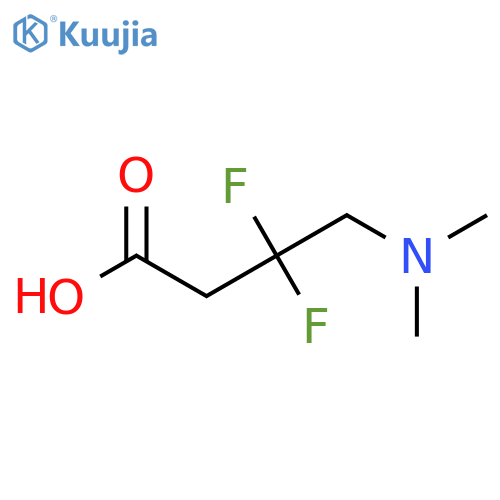 4-(dimethylamino)-3,3-difluorobutanoic acid structure