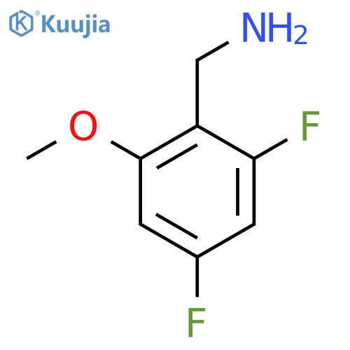 (2,4-Difluoro-6-methoxyphenyl)methanamine structure